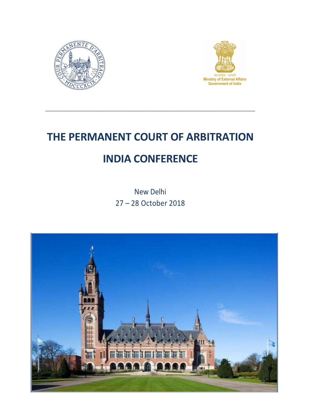 The Permanent Court of Arbitration India Conference