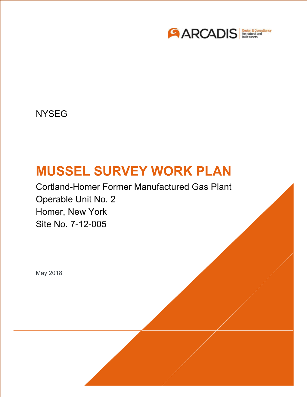 MUSSEL SURVEY WORK PLAN Cortland-Homer Former Manufactured Gas Plant Operable Unit No