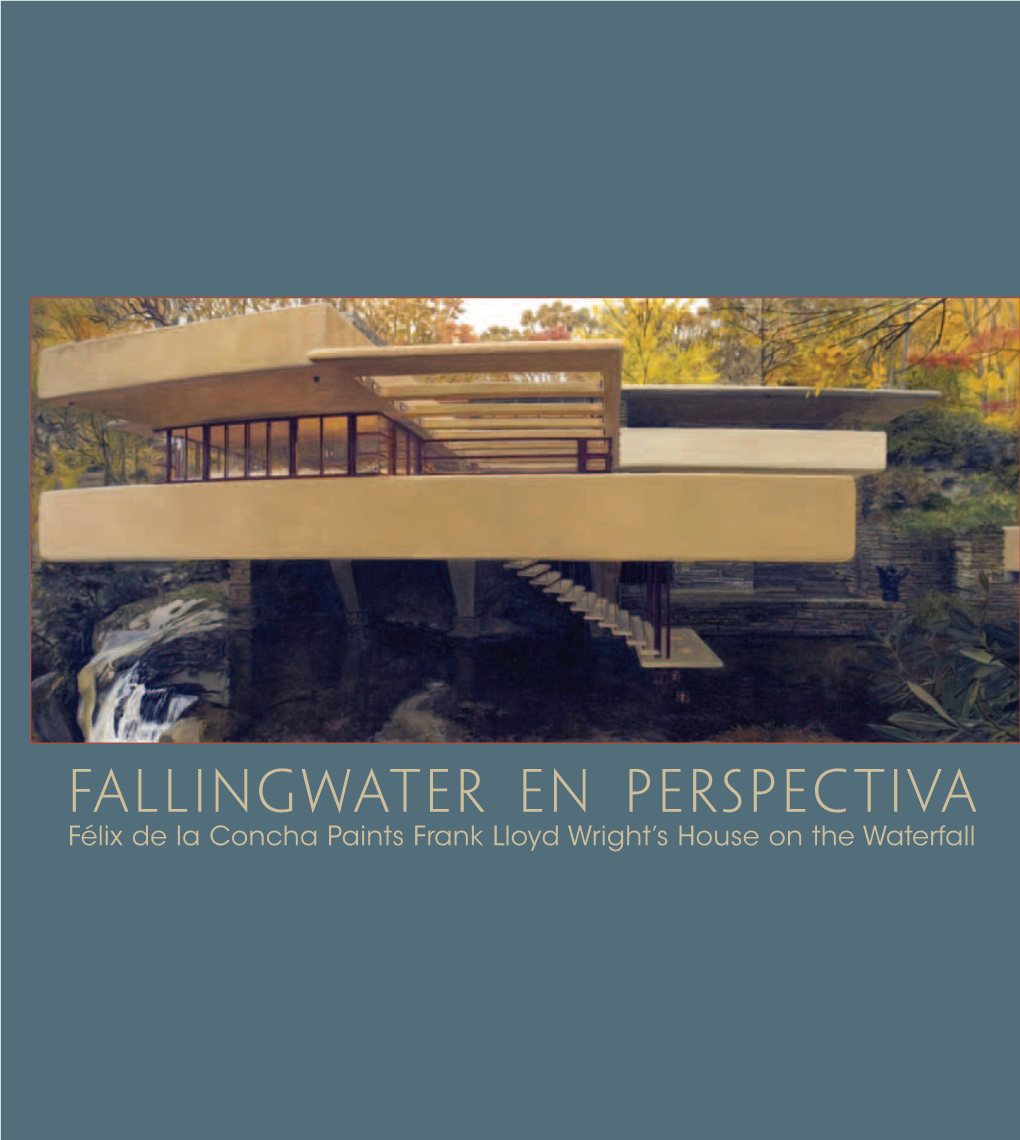 Fallingwater En Perspectiva Félix De La Concha Paints Frank Lloyd Wright’S House on the Waterfall