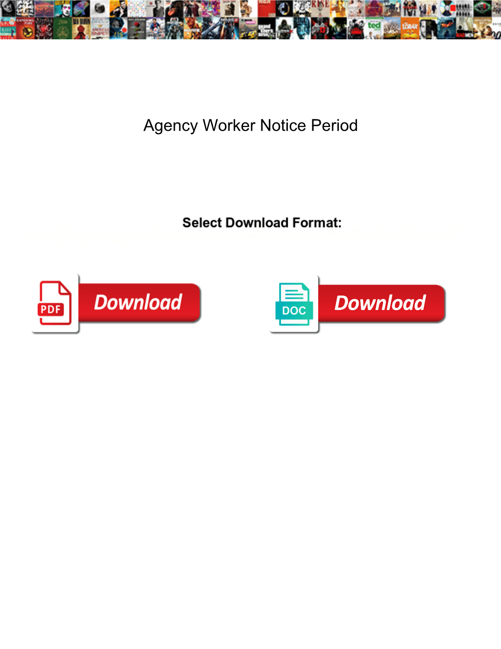 Agency Worker Notice Period