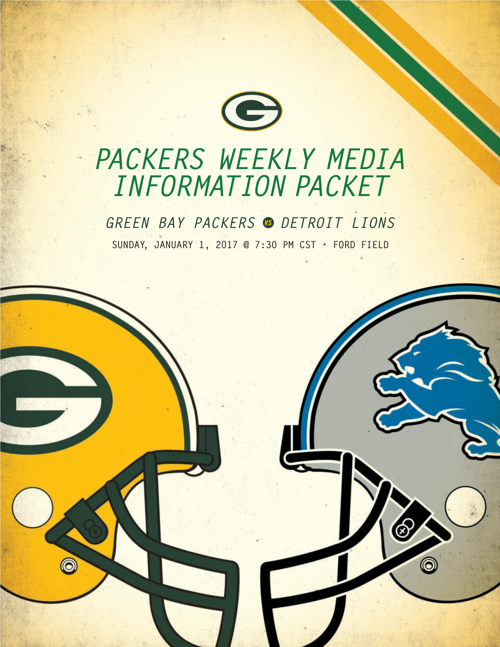 Packers Weekly Media Information Packet