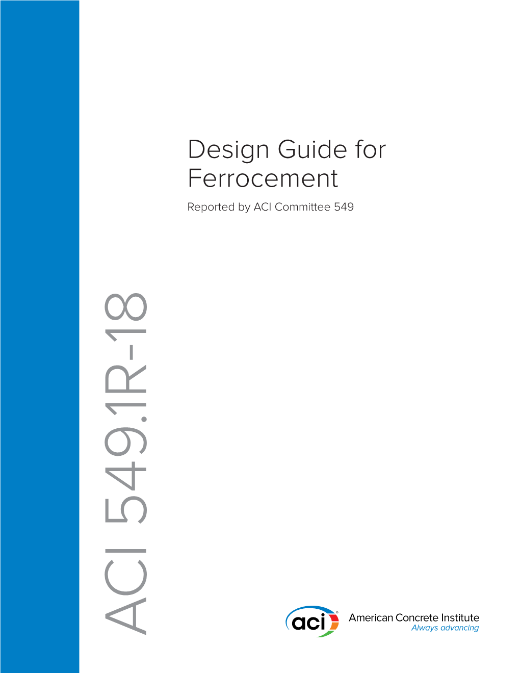 549.1R-18: Design Guide for Ferrocement