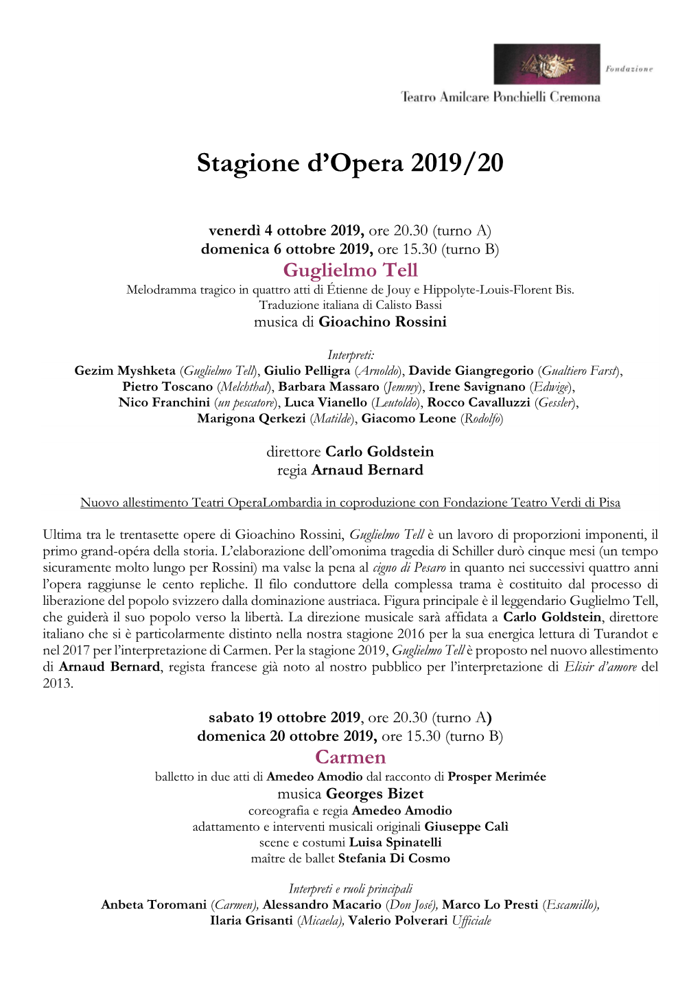 Gianni Schicchi Opera Comica in Un Atto Libretto Di Giovacchino Forzano Musica Giacomo Puccini