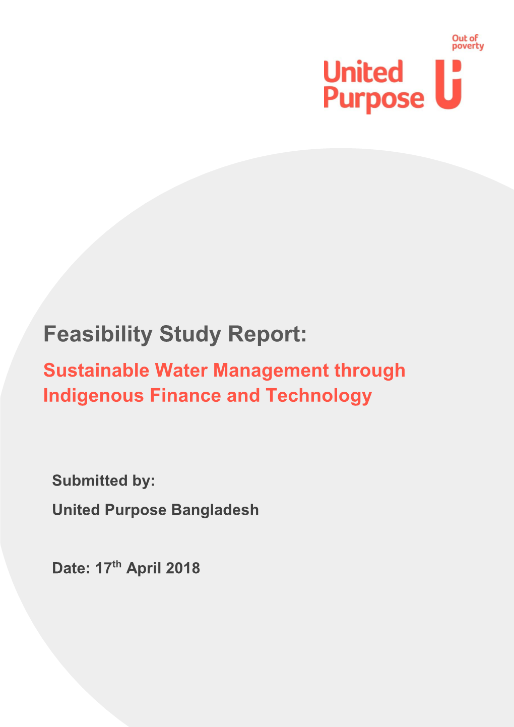 Feasibility Study Report: Sustainable Water Management Through Indigenous Finance and Technology