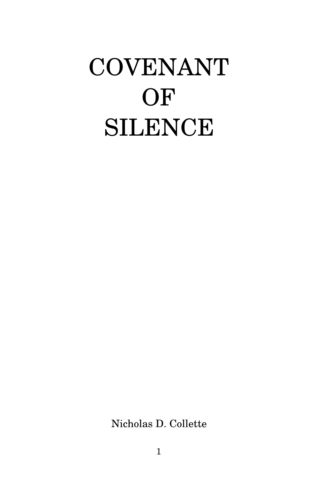 Covenant of Silence