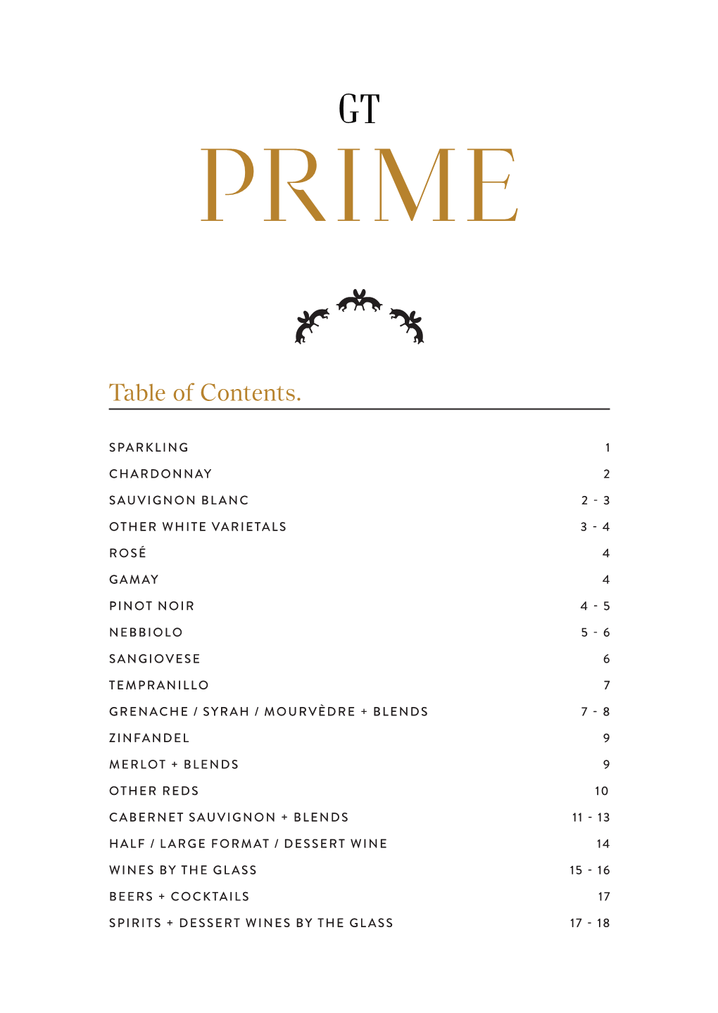 Table of Contents