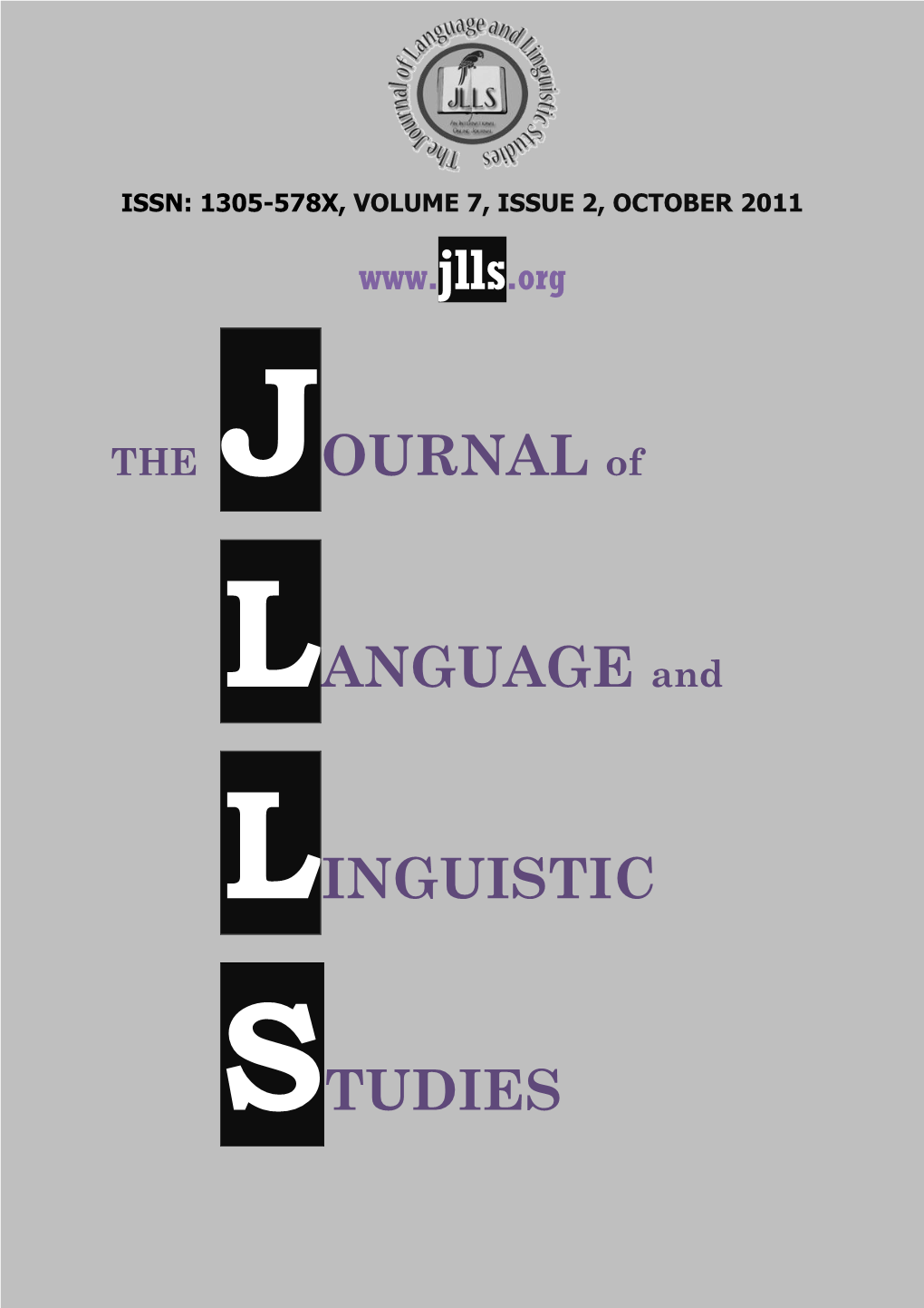 The Journal of Language and Linguistic Studies, Volume 7, Issue 2, October 2011