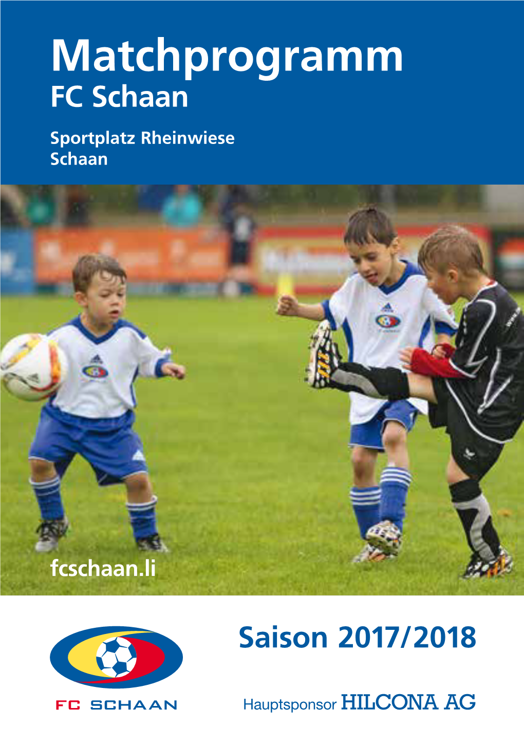 Matchprogramm FC Schaan Sportplatz Rheinwiese Schaan