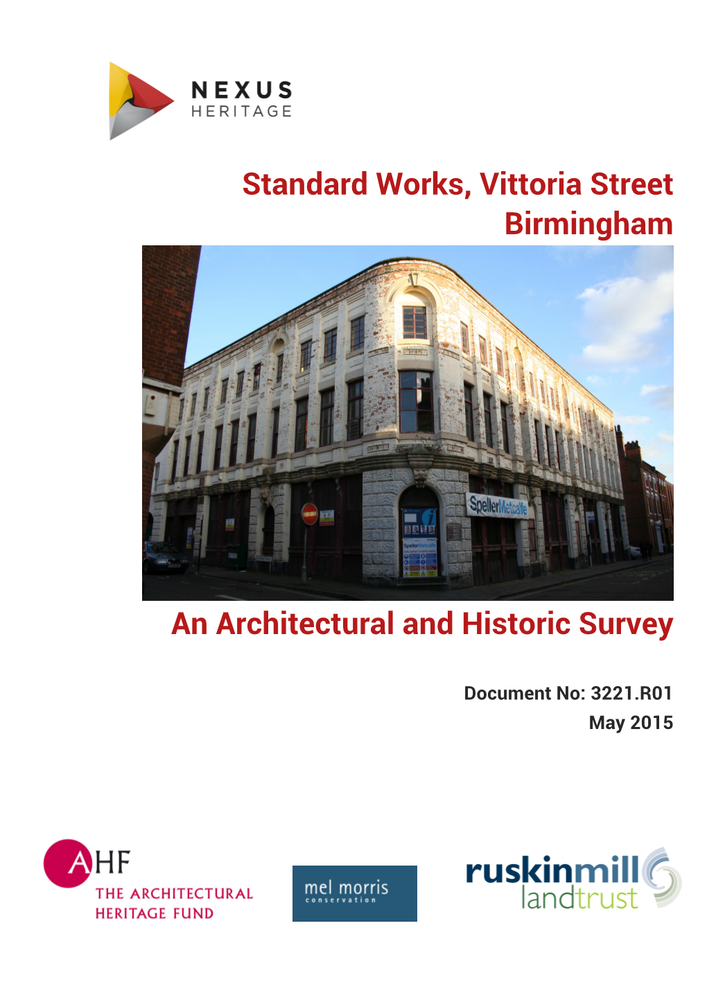 Standard Works, Vittoria Street Birmingham an Architectural And