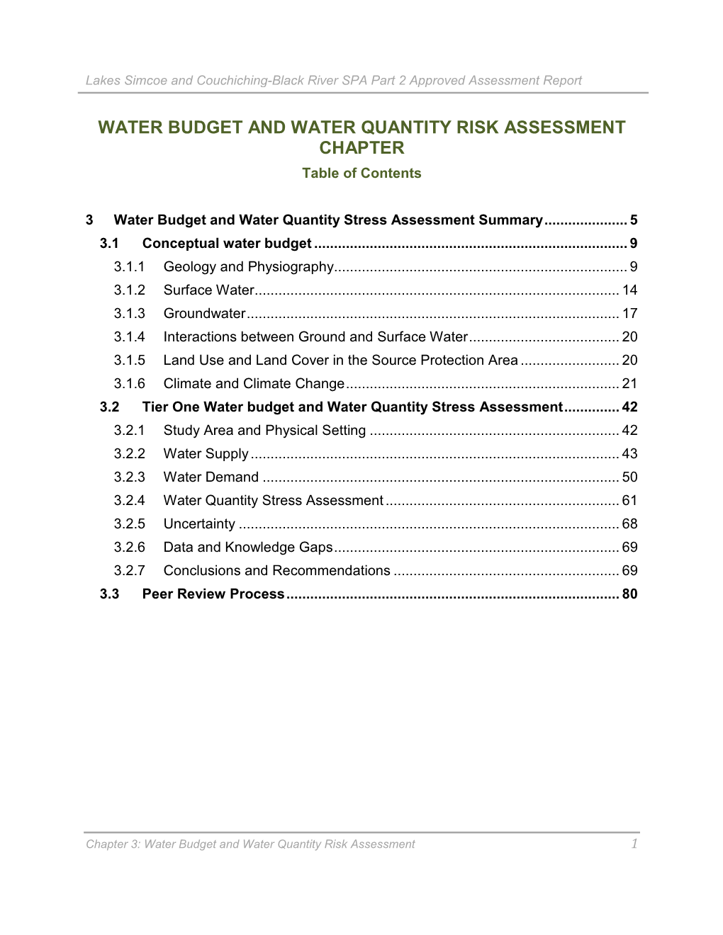 Lakes Simcoe and Couchiching-Black River SPA Part 2 Approved Assessment Report