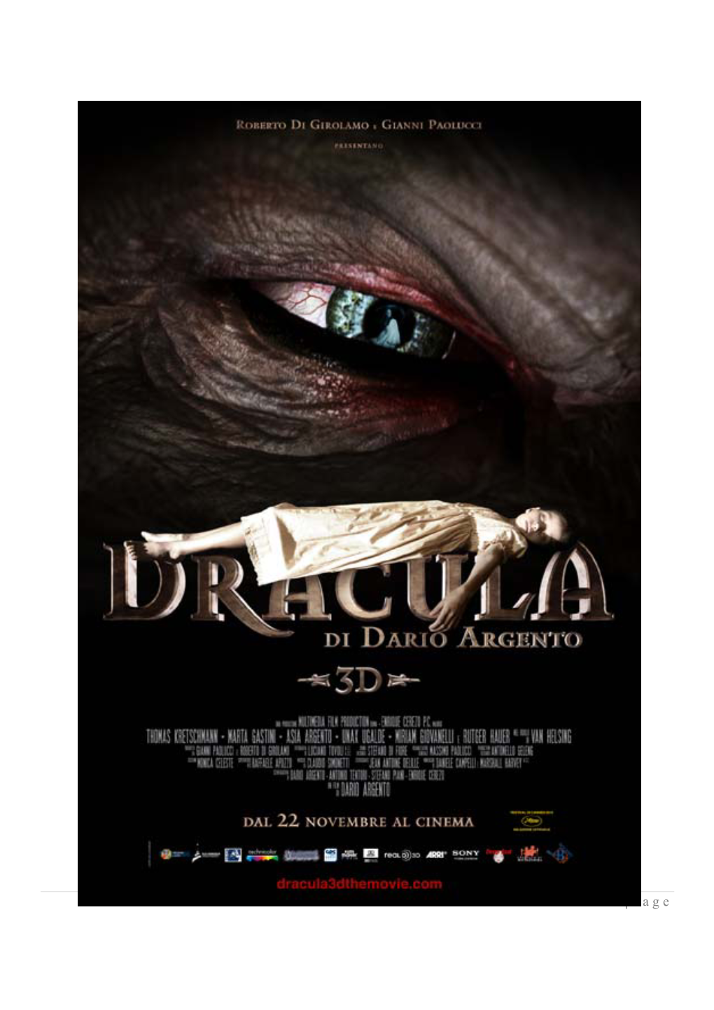 Dracula Di Dario Argento 3D