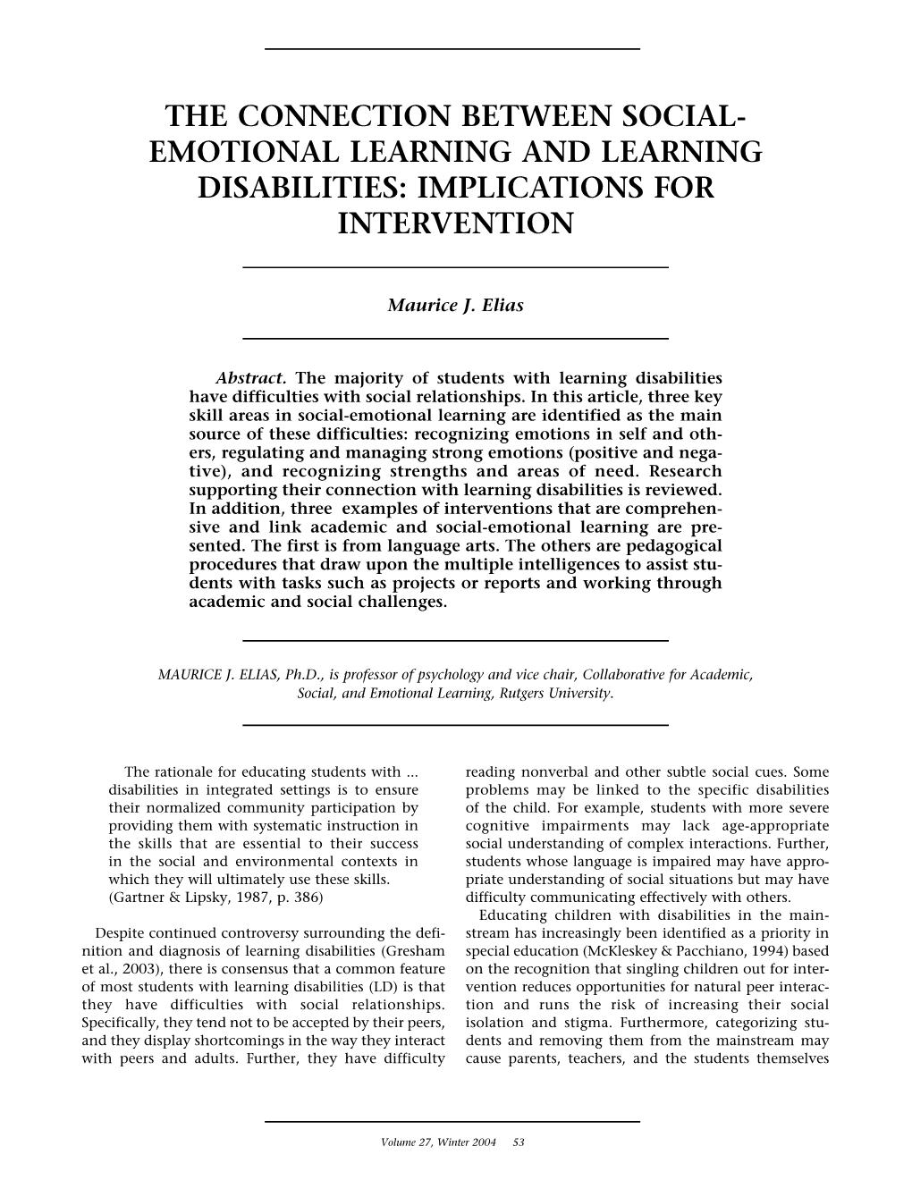 The Connection Between Social Emotional Learning And