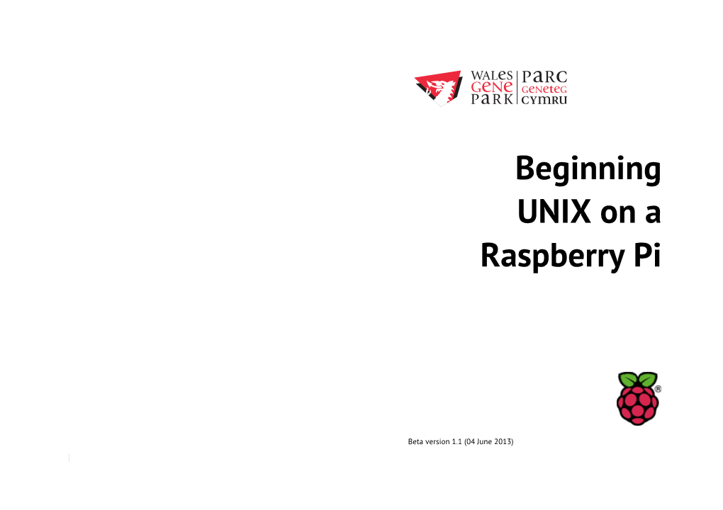 Beginning UNIX on a Raspberry Pi