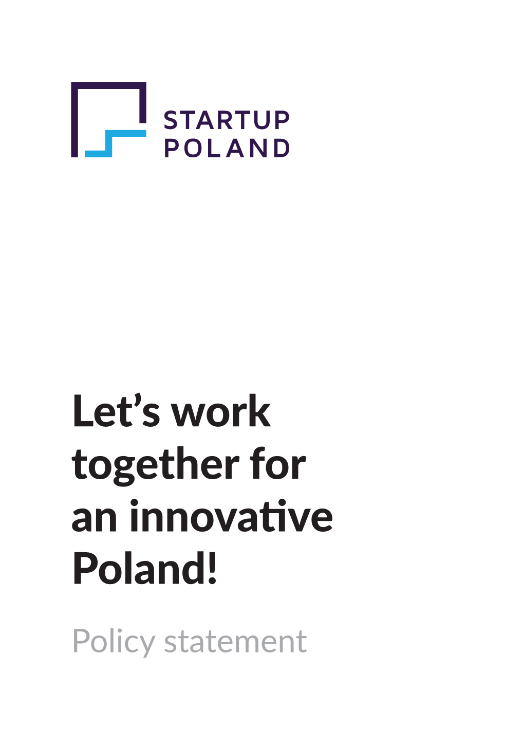 Let's Work Together for an Innovative Poland!