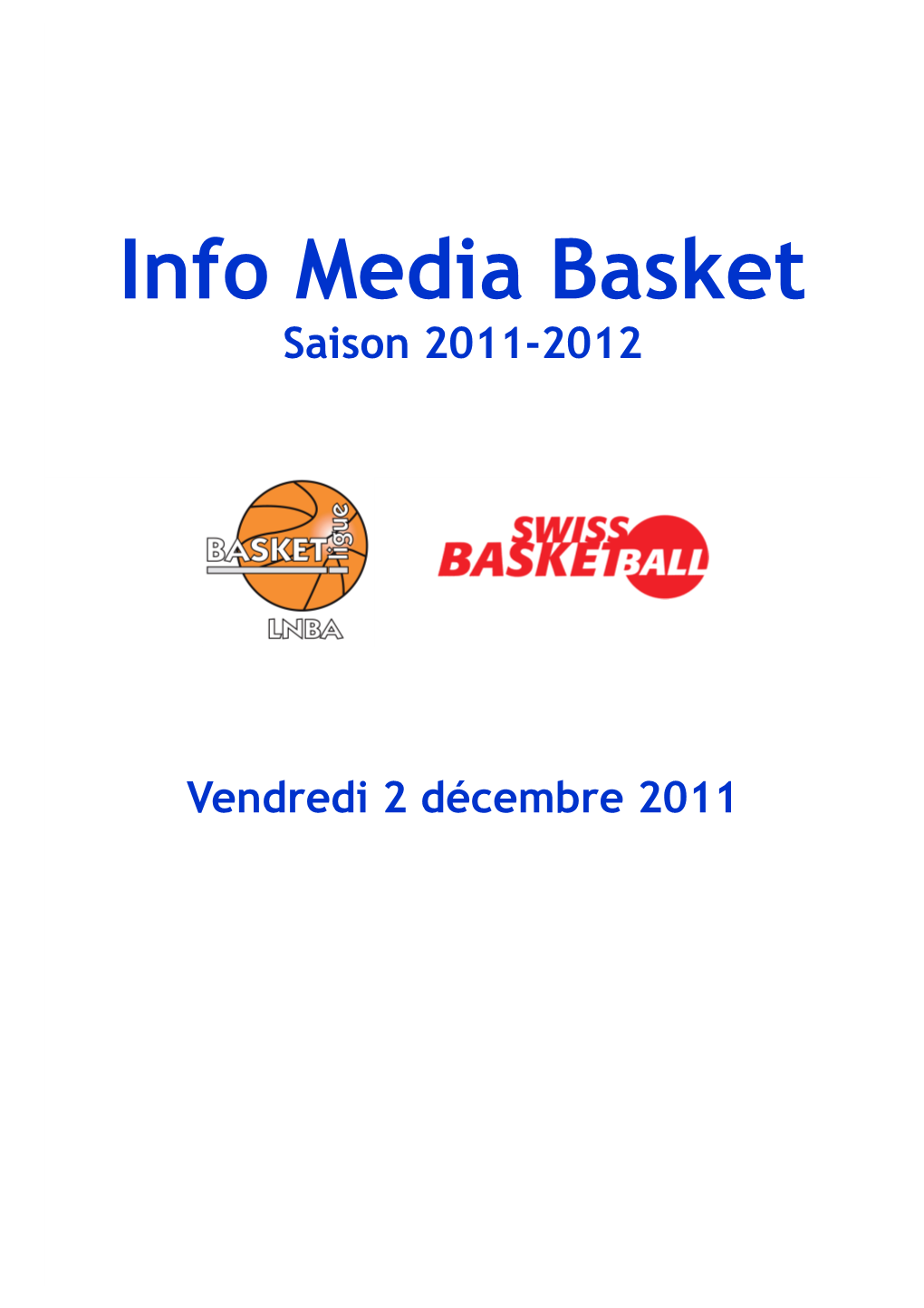 Info Media Basket Saison 2011-2012