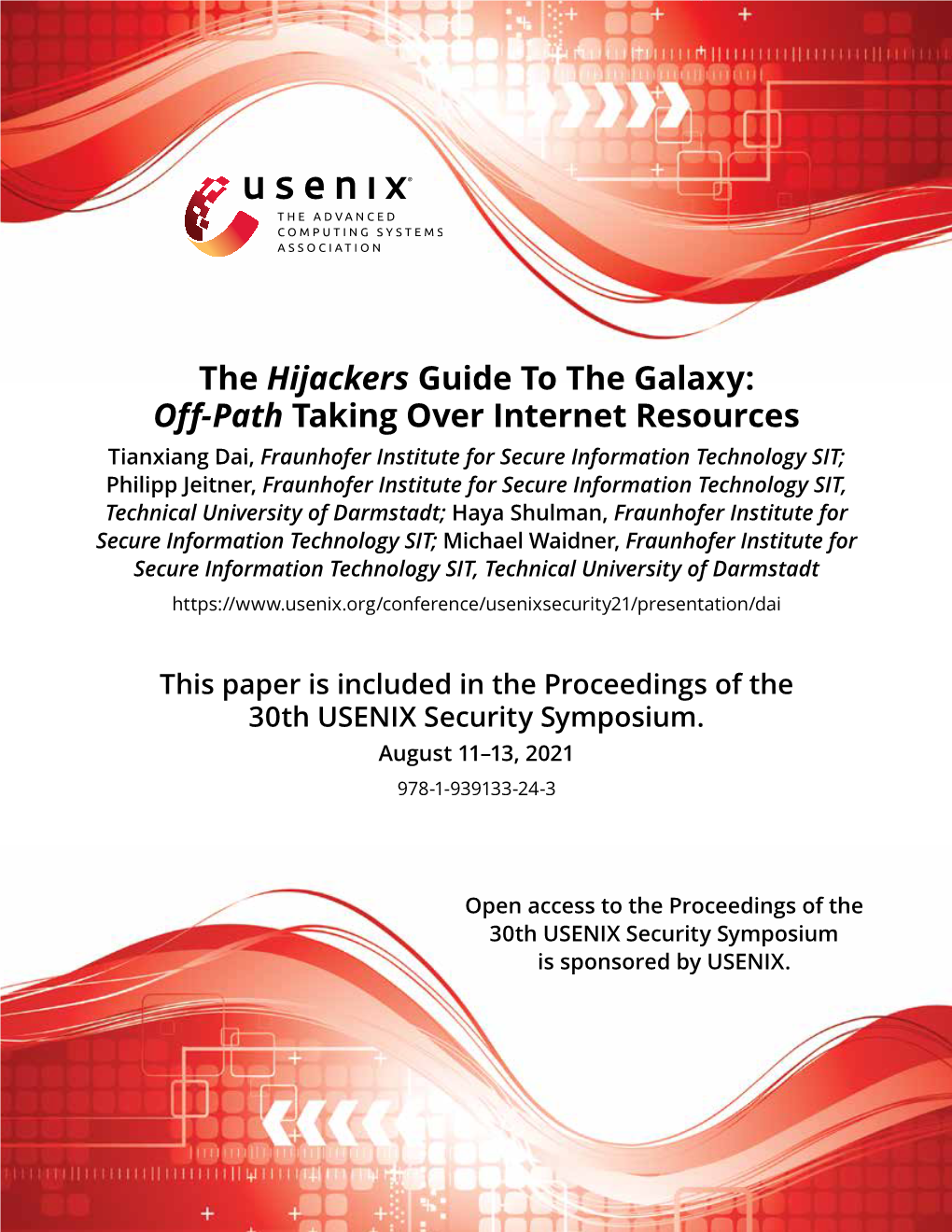 The Hijackers Guide to the Galaxy: Off-Path Taking Over Internet