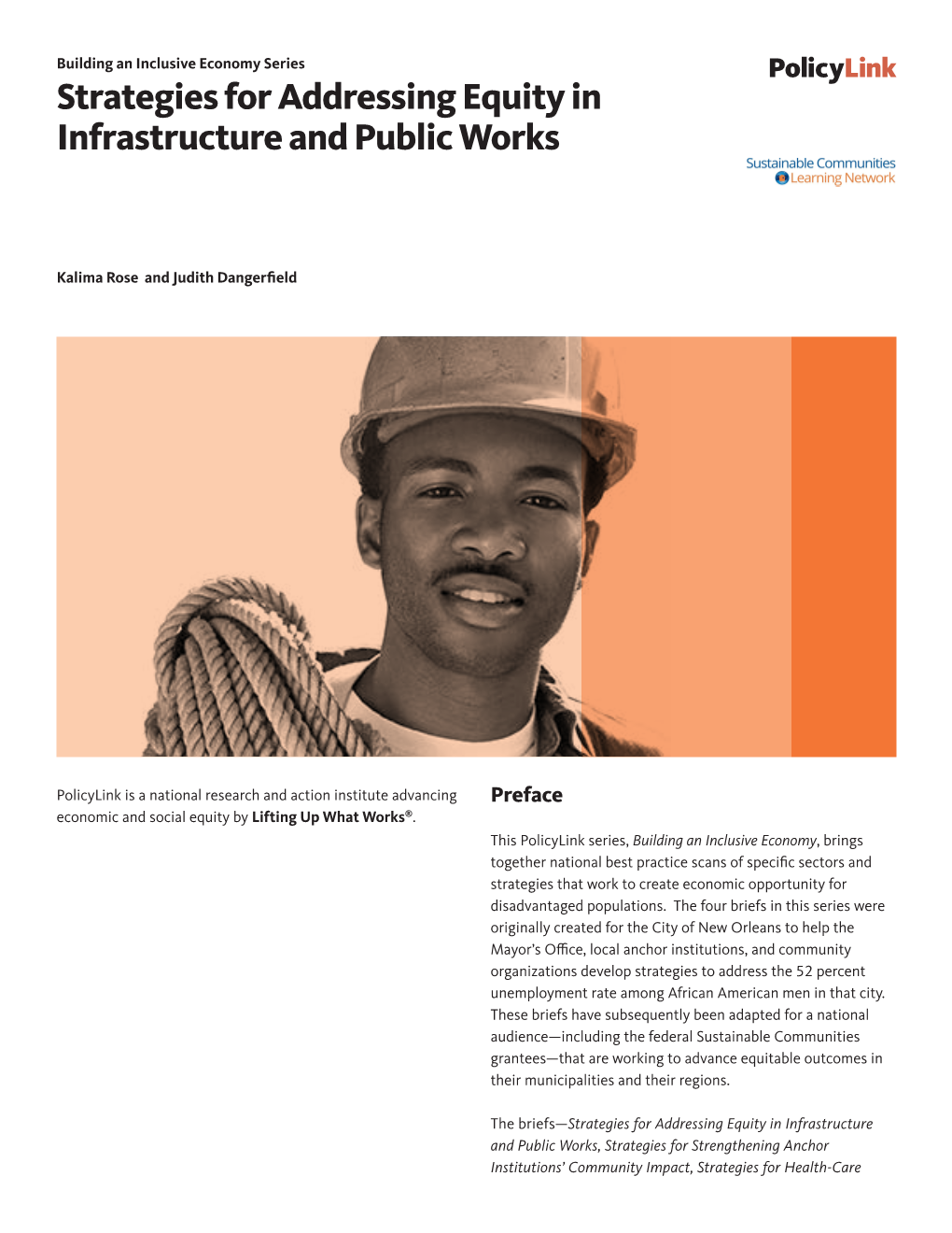 Strategies for Addressing Equity in Infrastructure and Public Works