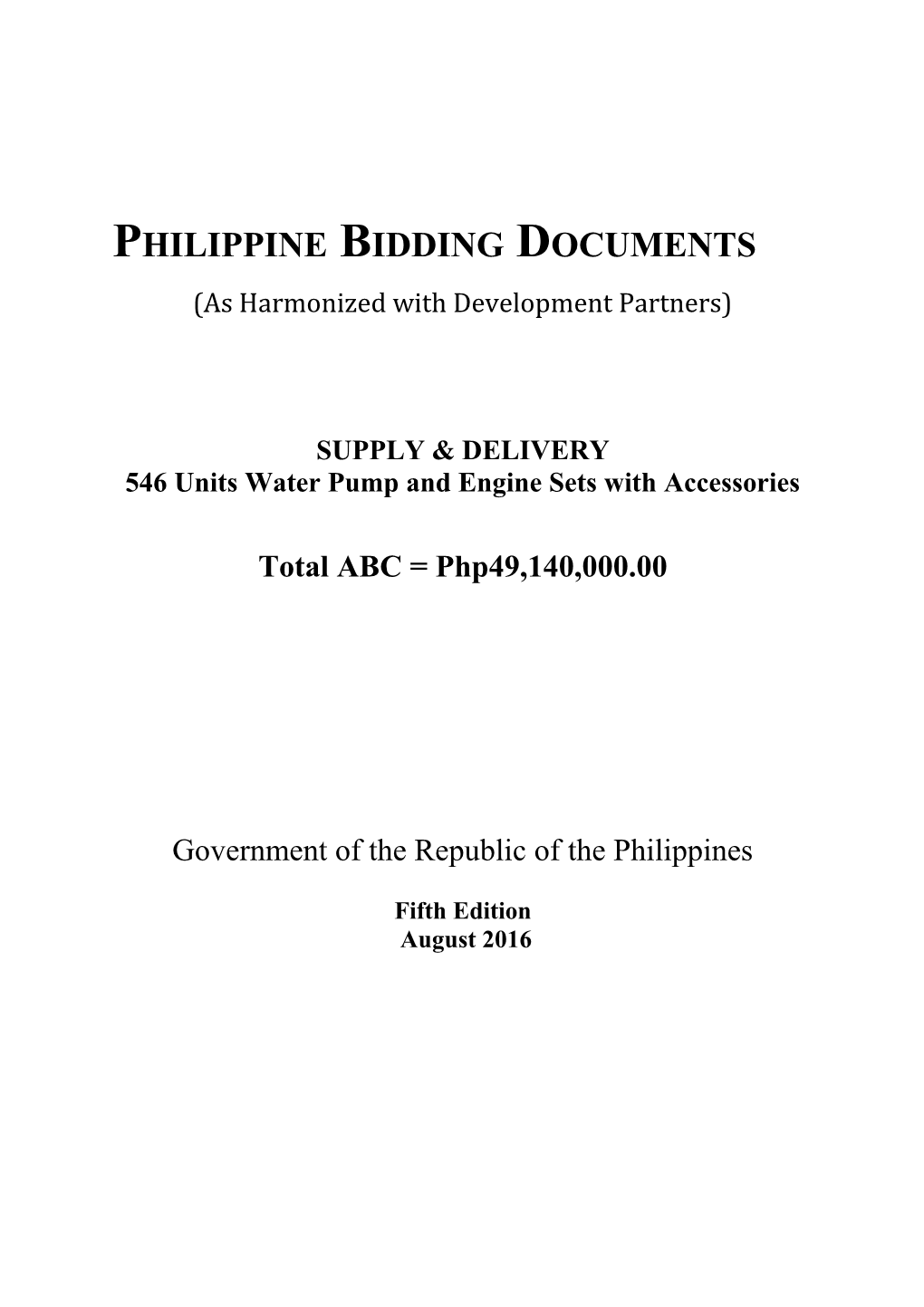 Philippine Bidding Documents s5