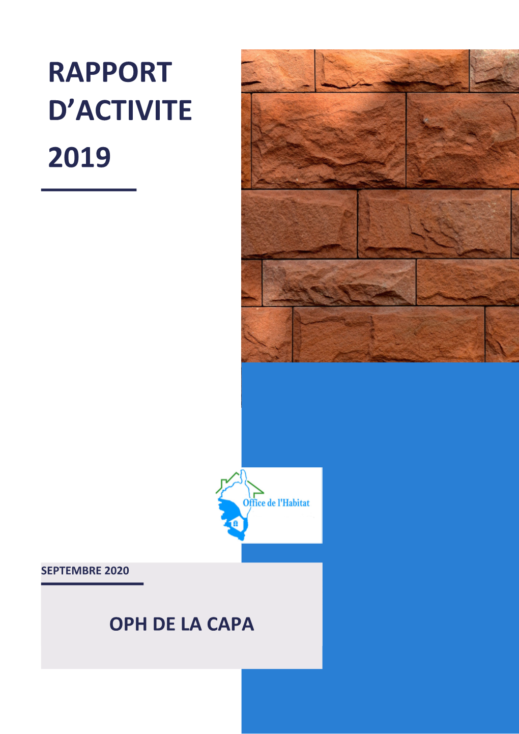 Télécharger Le Rapport D'activité De L'oph-CAPA 2019