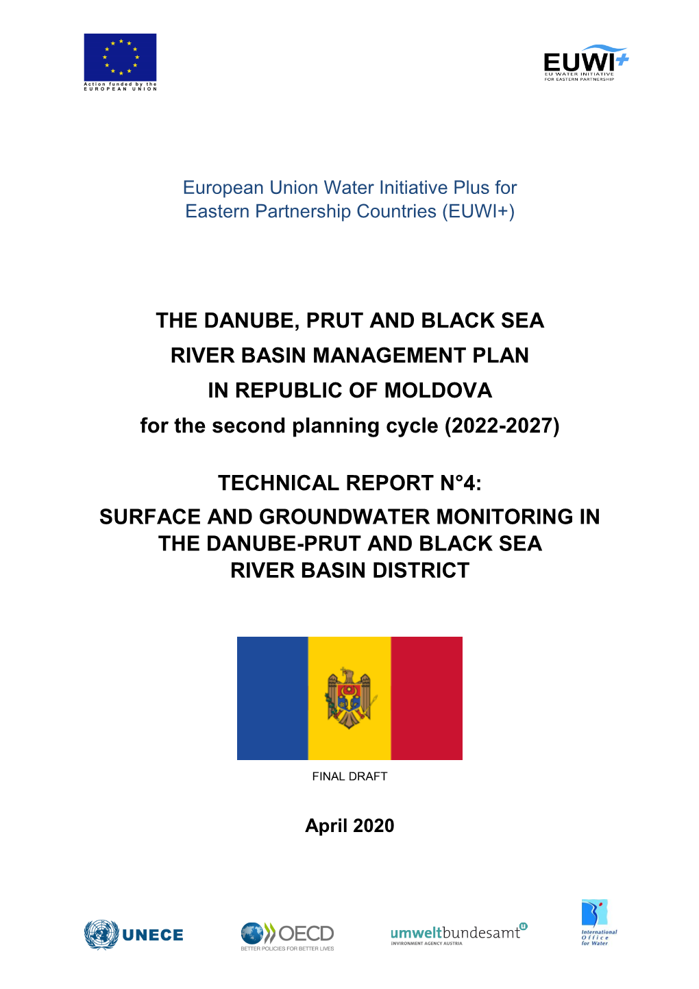 THE DANUBE, PRUT and BLACK SEA RIVER BASIN MANAGEMENT PLAN in REPUBLIC of MOLDOVA for the Second Planning Cycle (2022-2027)