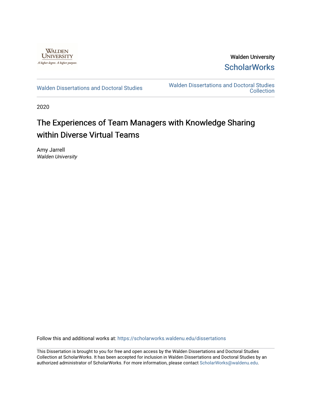 The Experiences of Team Managers with Knowledge Sharing Within Diverse Virtual Teams