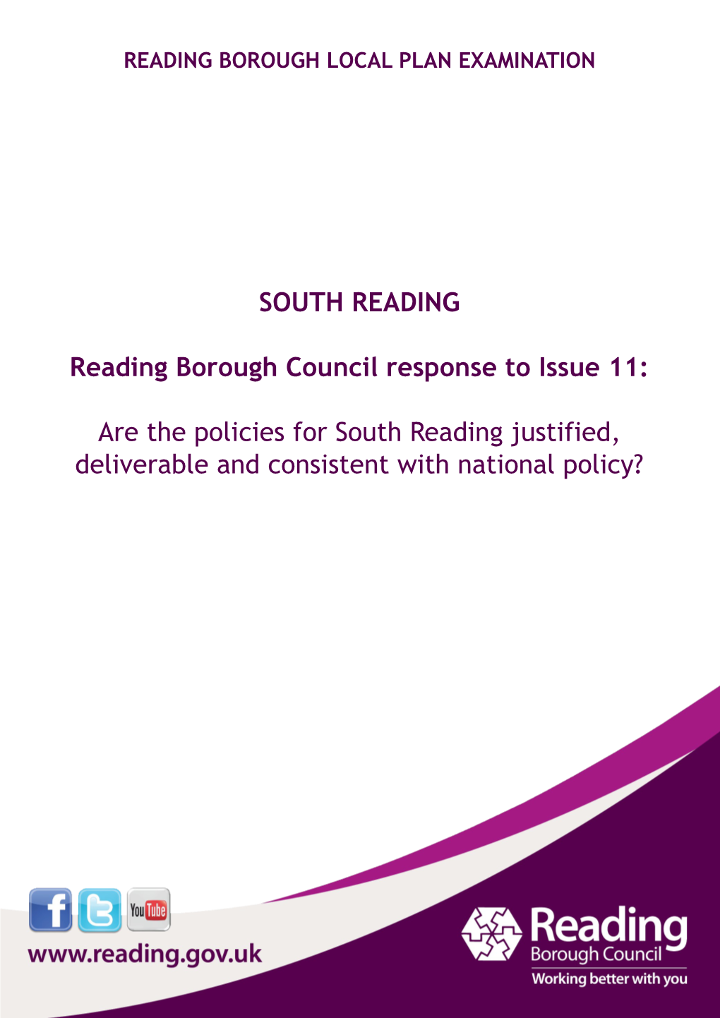 Council Response to Issue 11 South Reading