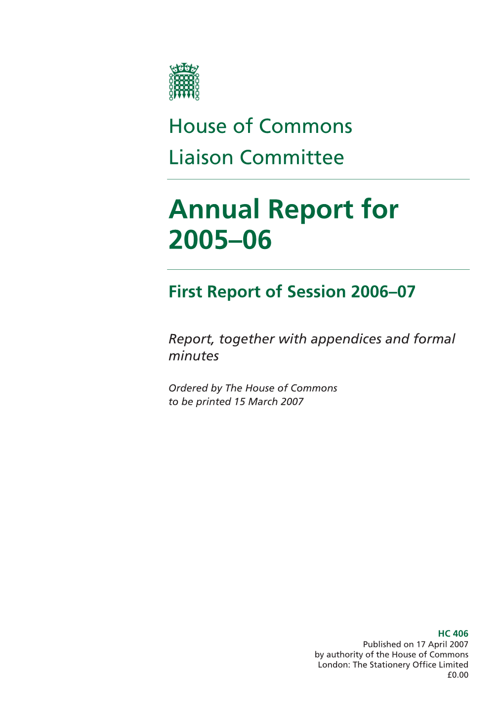 Annual Report for 2005–06