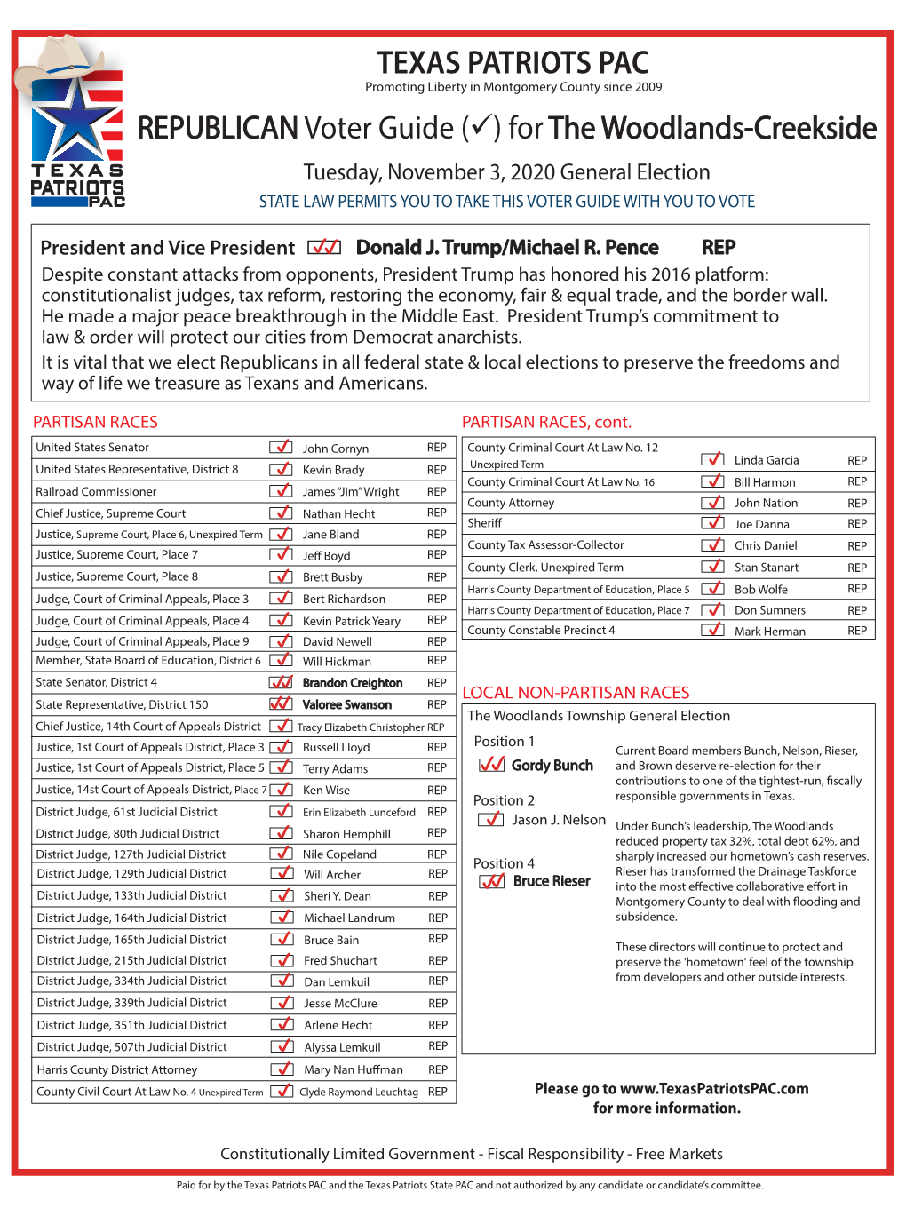 Creekside 2020 Nov Woodlands Ballot Side Handout Final