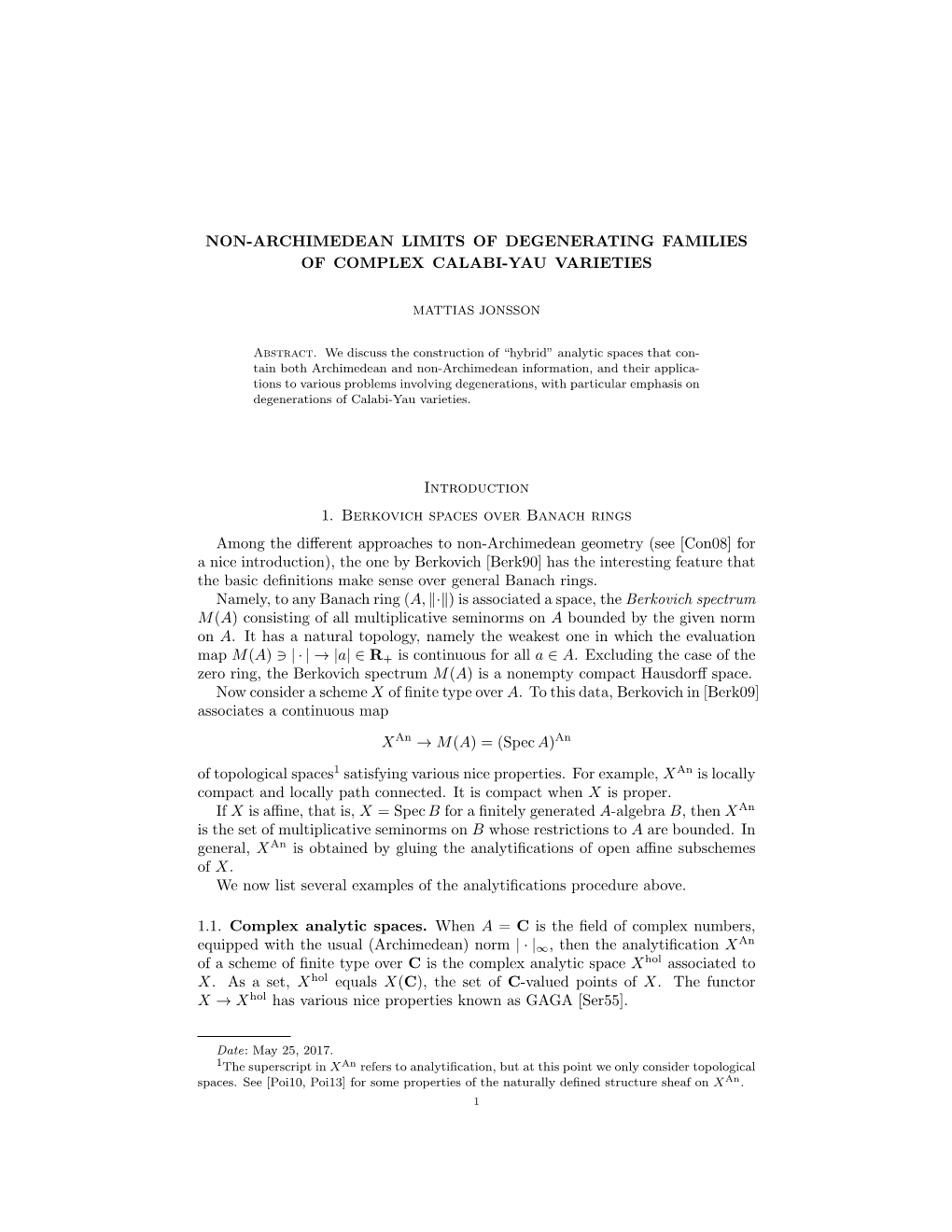 Tropical and Non-Archimedean Limits of Degenerating Families of Volume Forms