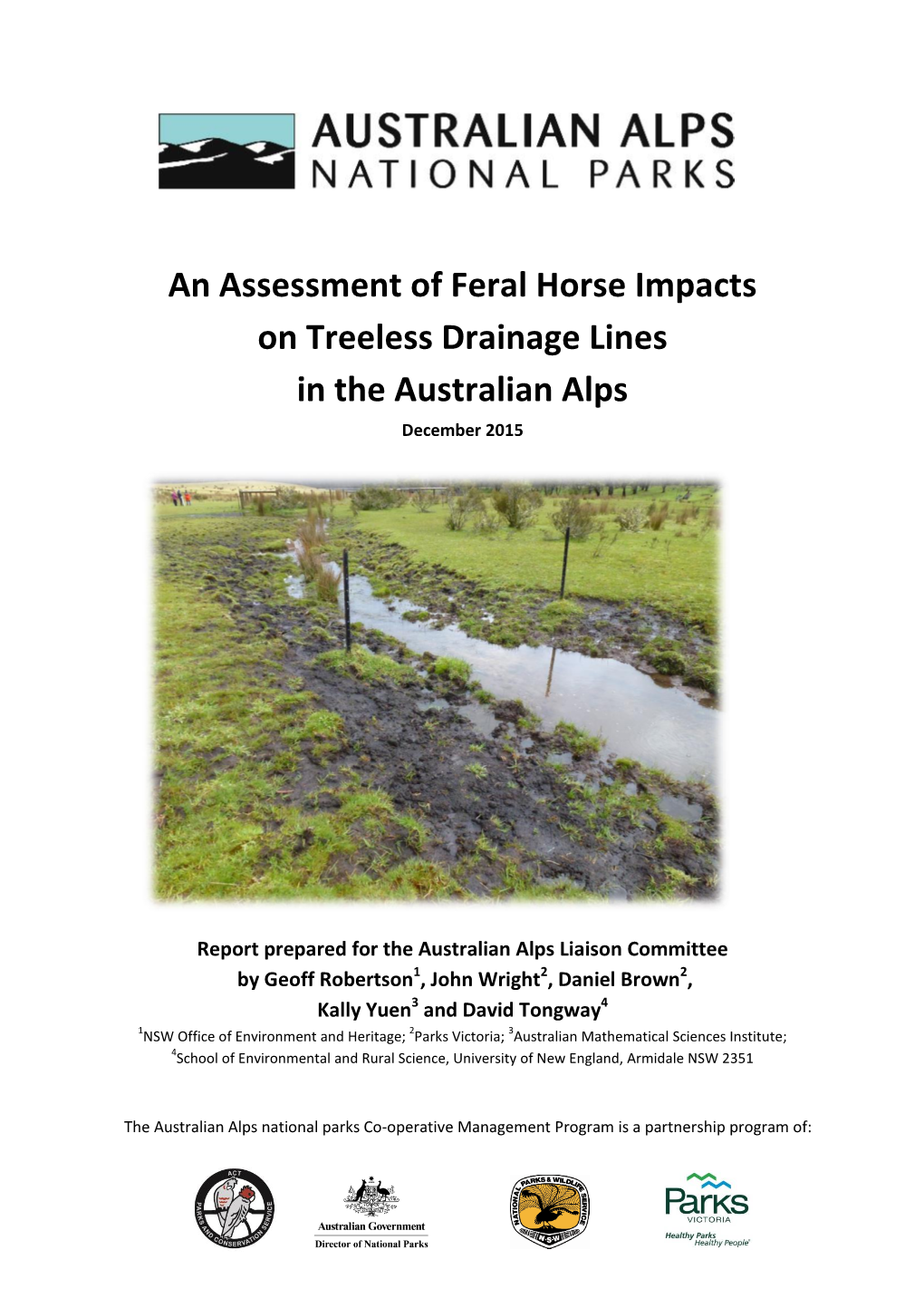 An Assessment of Feral Horse Impacts on Treeless Drainage Lines