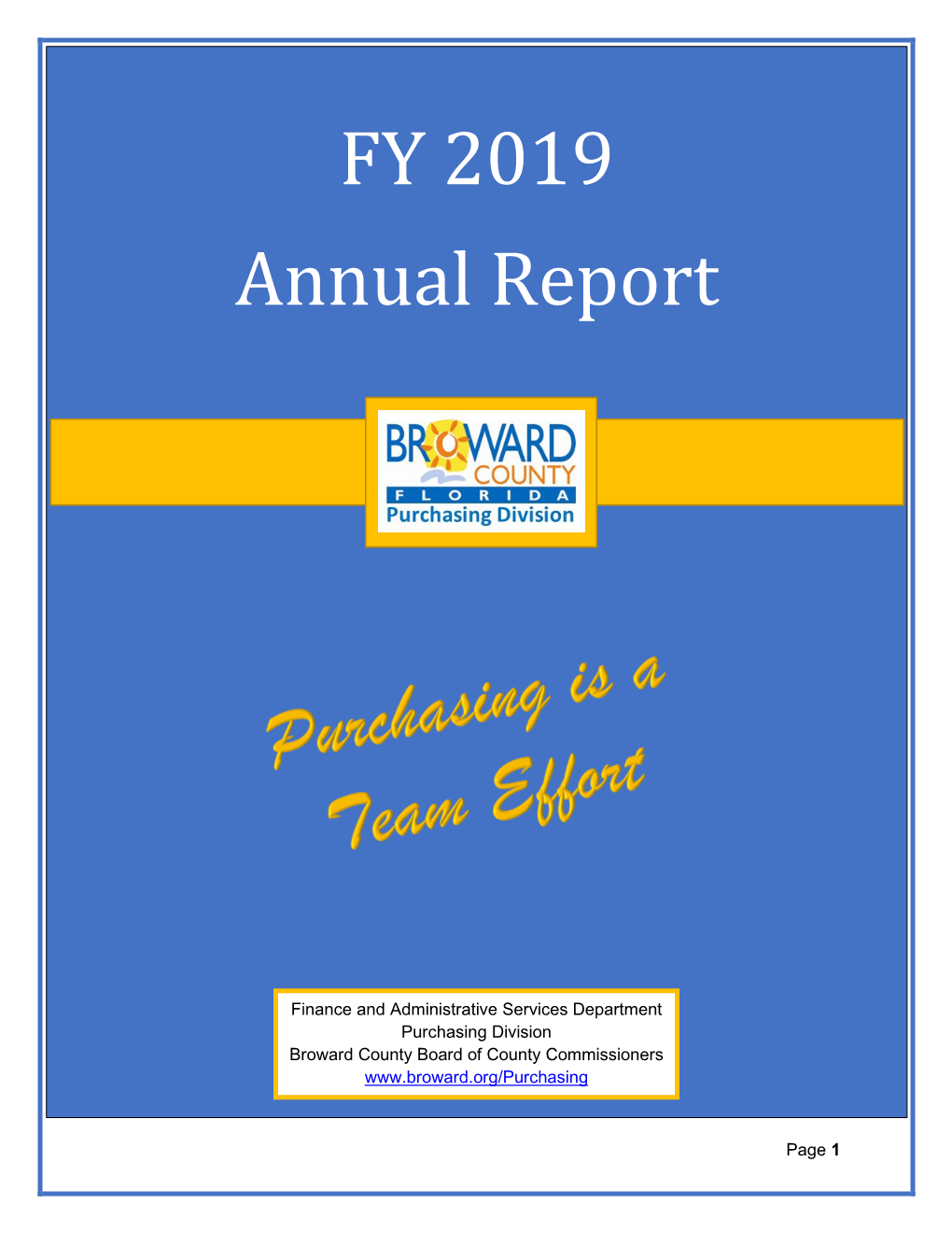 Purchasing Annual Report FY 19
