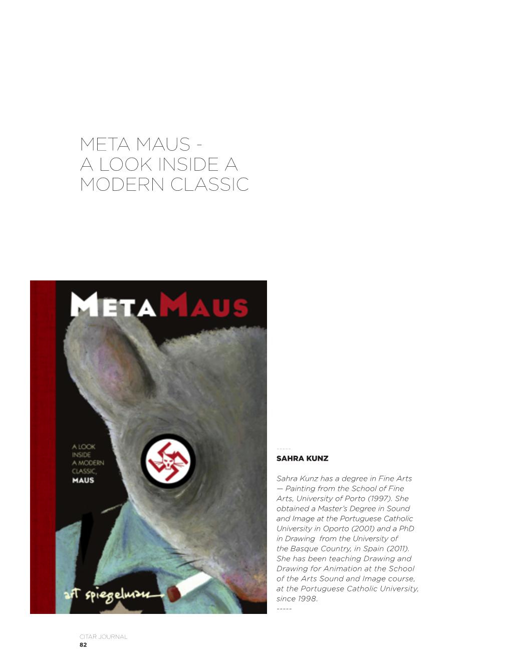 Meta Maus - a Look Inside a Modern Classic