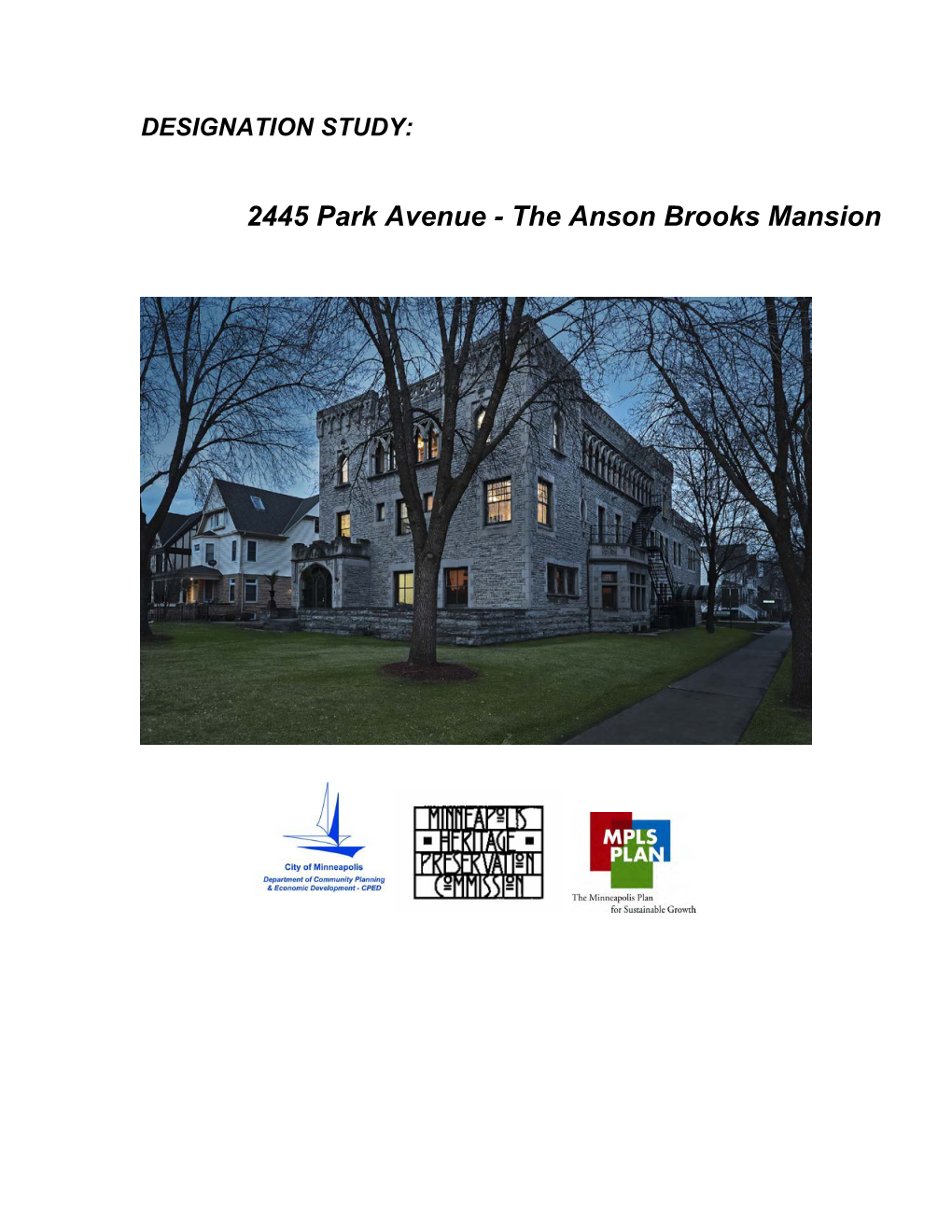 2445 Park Avenue - the Anson Brooks Mansion