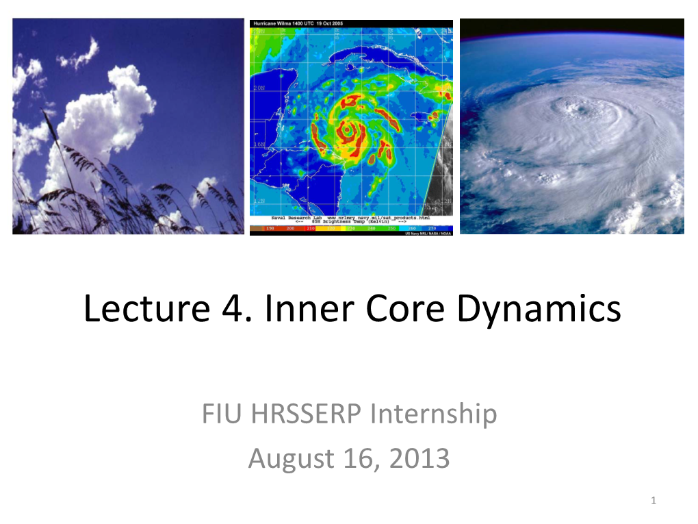 Inner Core Dynamics: Hot Towers and Eyewall Replacement Cycles