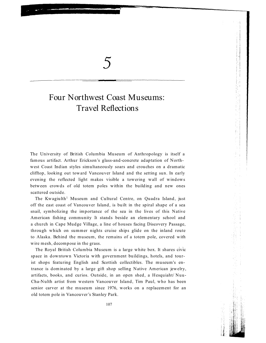 Four Northwest Coast Museums: Travel Reflections