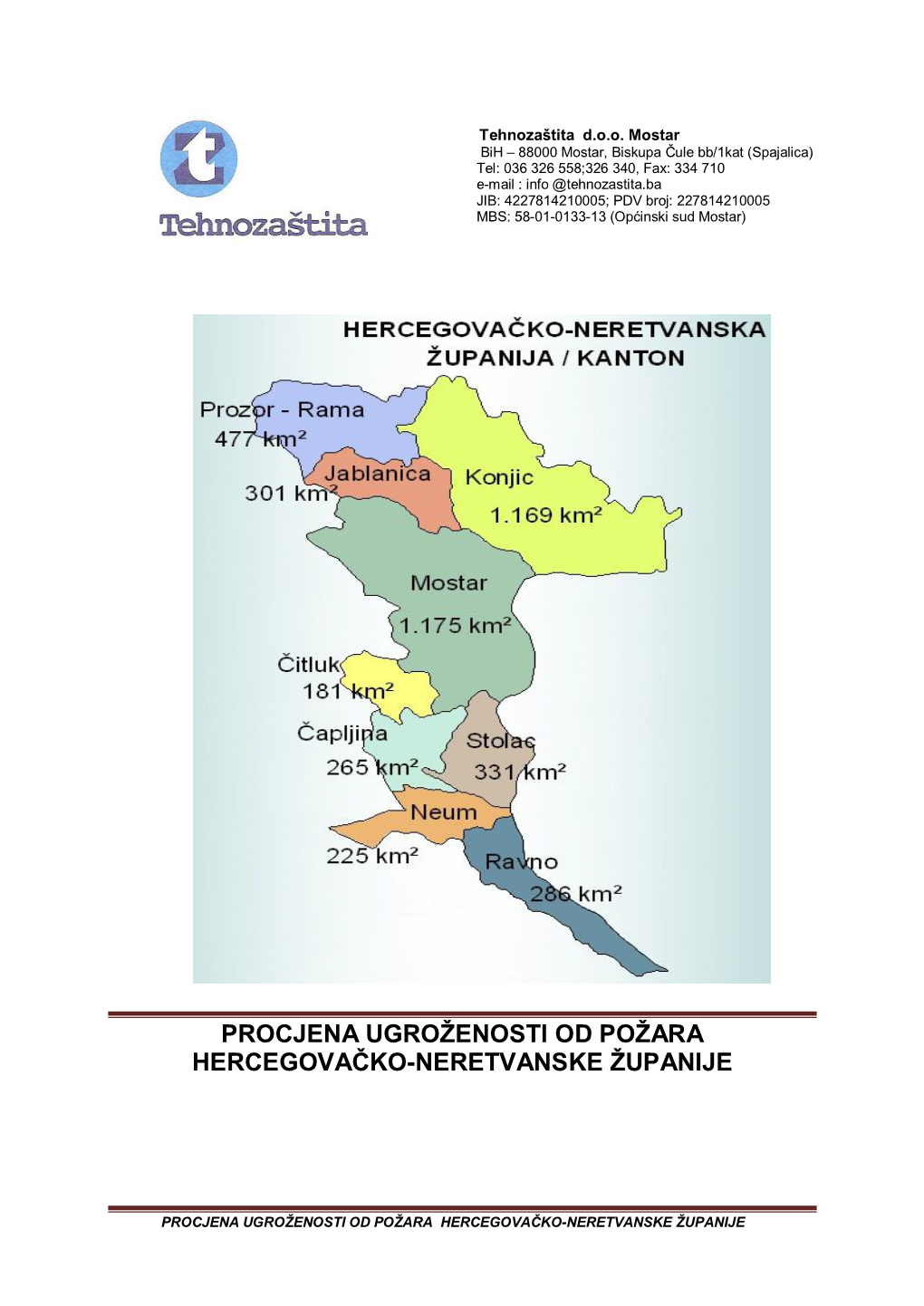 Procjena Ugroženosti Od Požara Hercegovačko - Neretvanske Županije