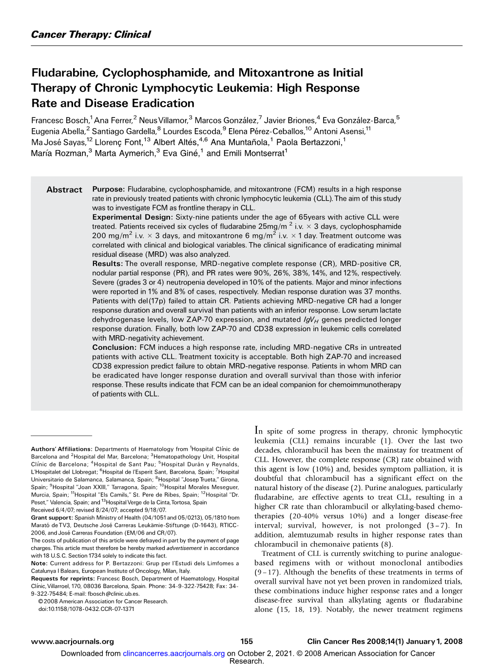 Fludarabine, Cyclophosphamide, And