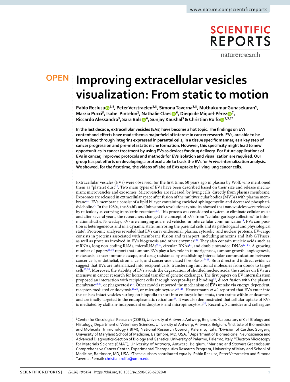 Improving Extracellular Vesicles Visualization