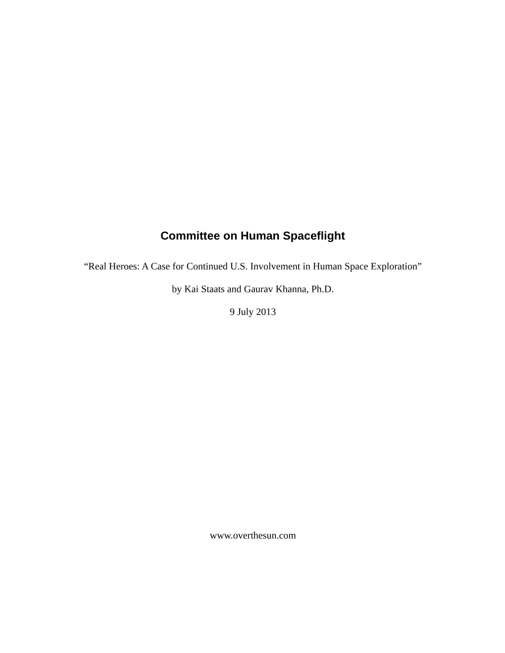 Committee on Human Spaceflight