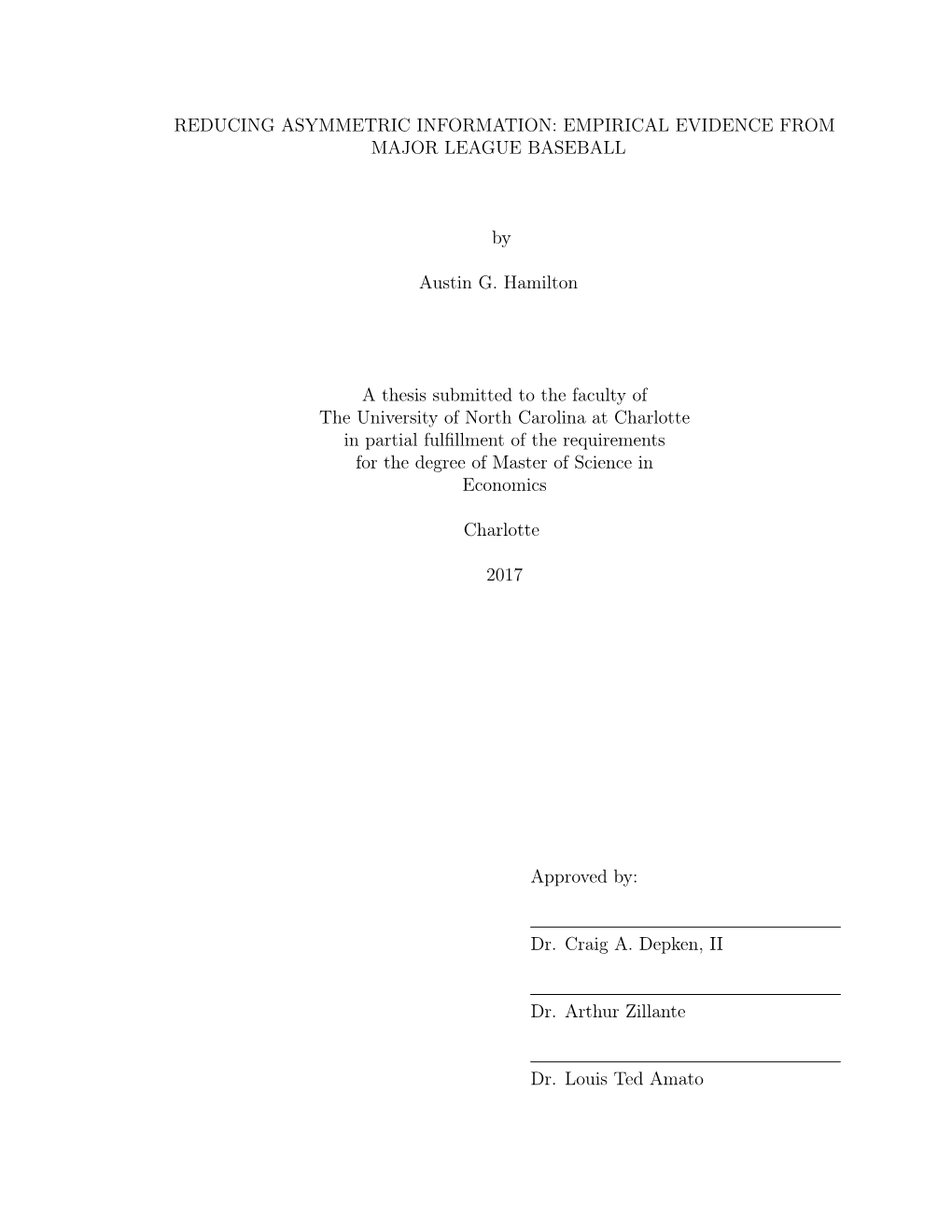 Reducing Asymmetric Information: Empirical Evidence from Major League Baseball