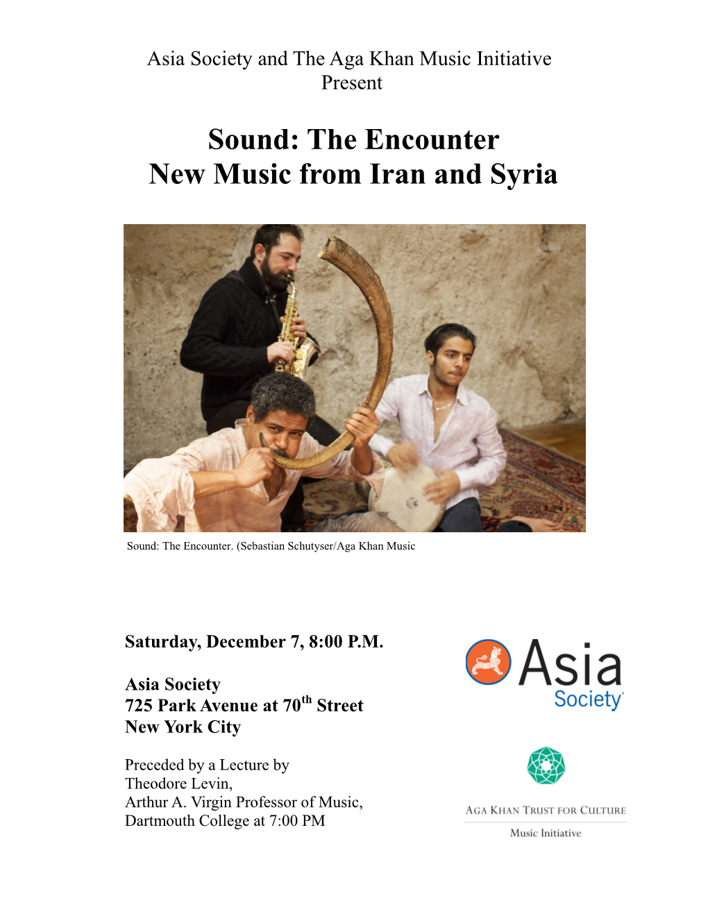 Program Notes, Sound: the Encounter