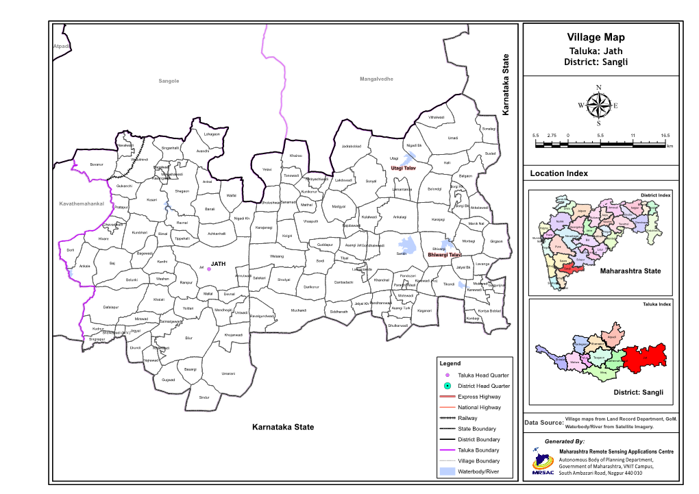 Village Map Atpadi Taluka: Jath E T A