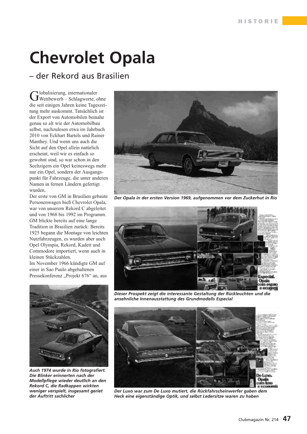 Chevrolet Opala – Der Rekord Aus Brasilien