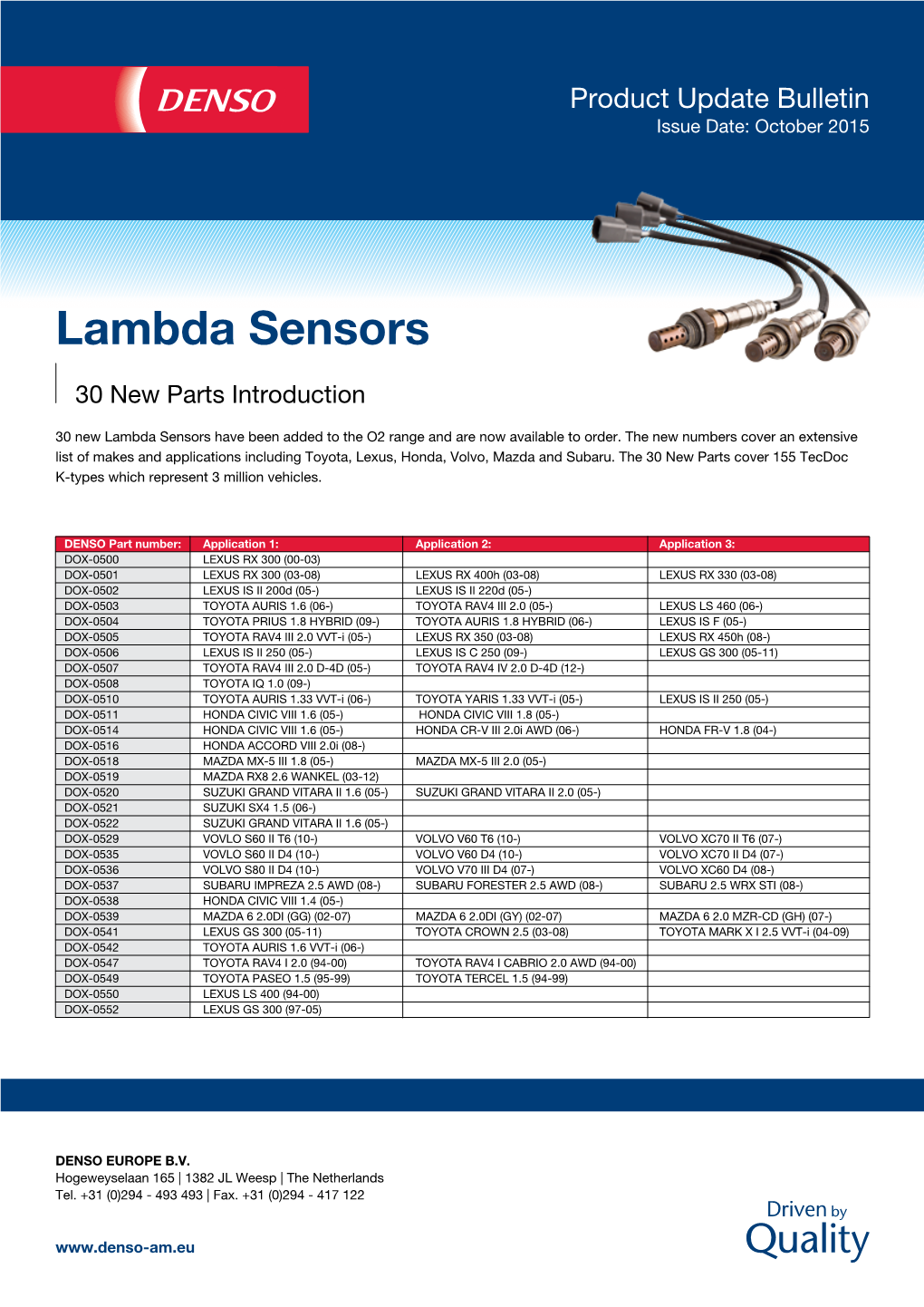 Lambda Sensors