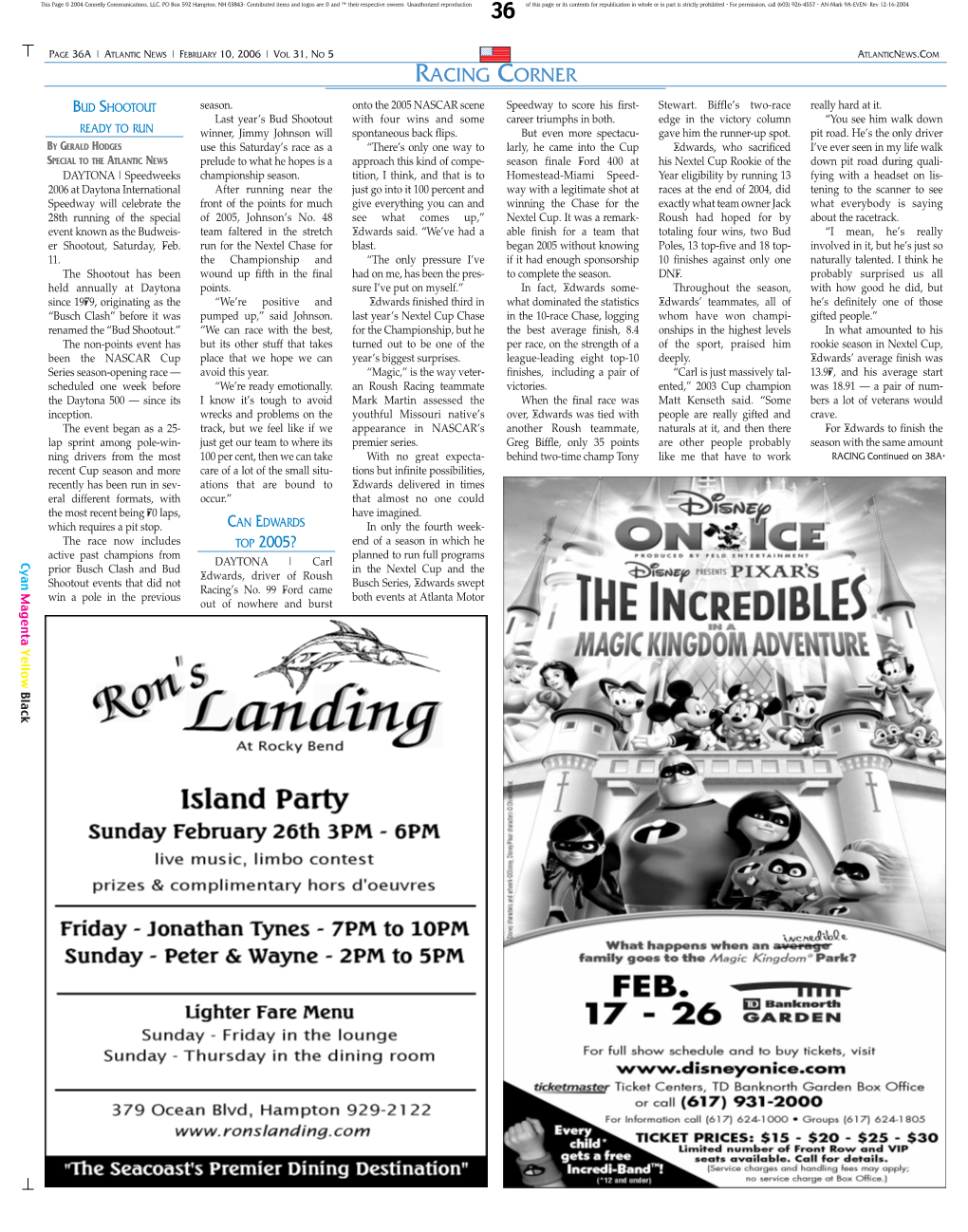 Atlantic News Is Now Mailed to in 15 Towns in Rockingham County* ARE YOU GETTING the PAPER? *The Atlantic News Does Not Mail for Free Outside of Our 15 Town Territory