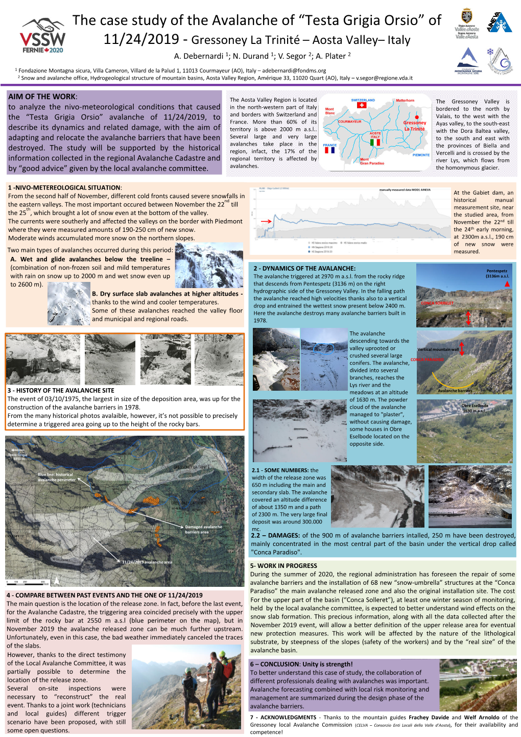 Testa Grigia Avalanche of 11/24/2019 Aosta Valley