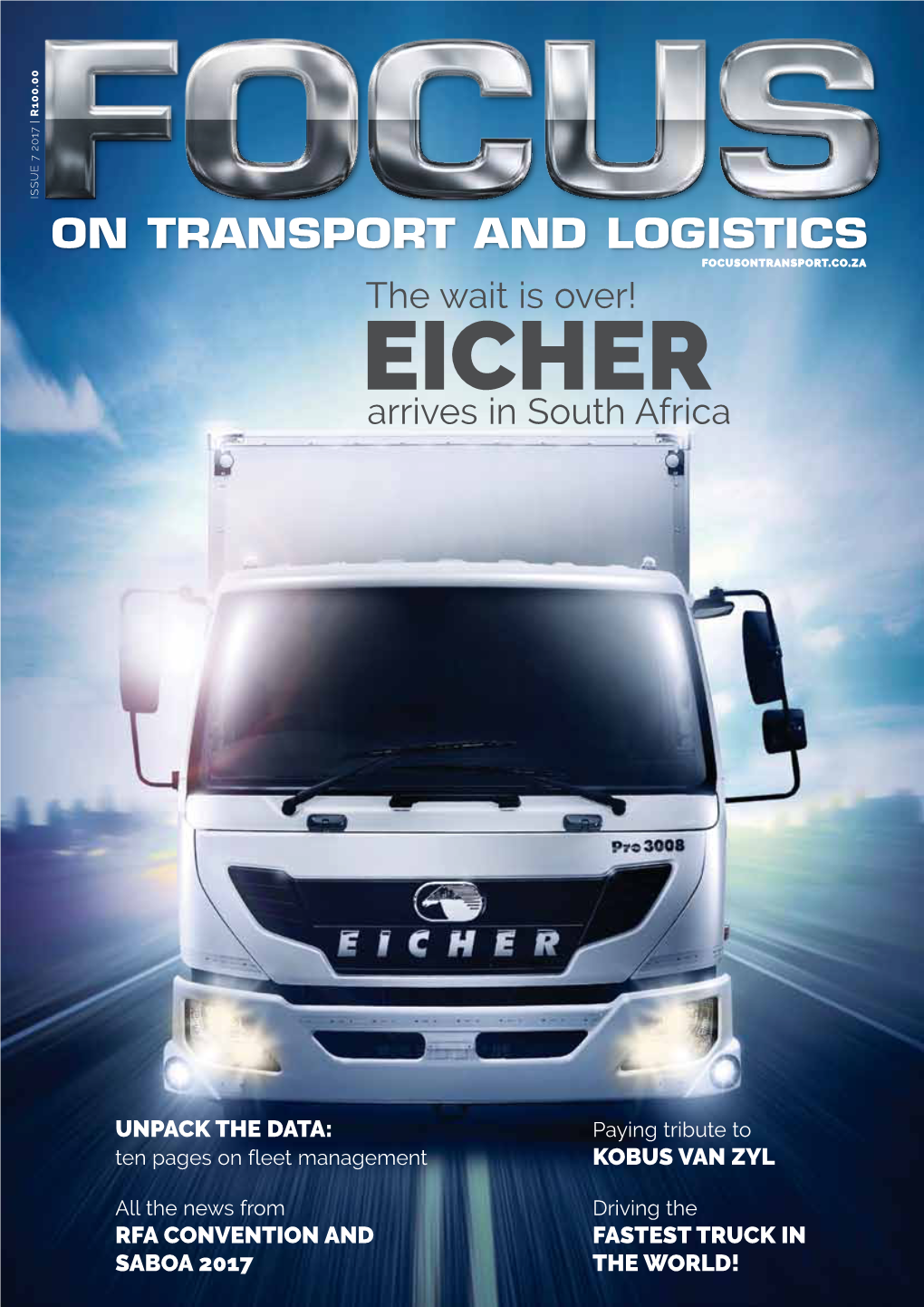 Eicher Arrives in South Africa