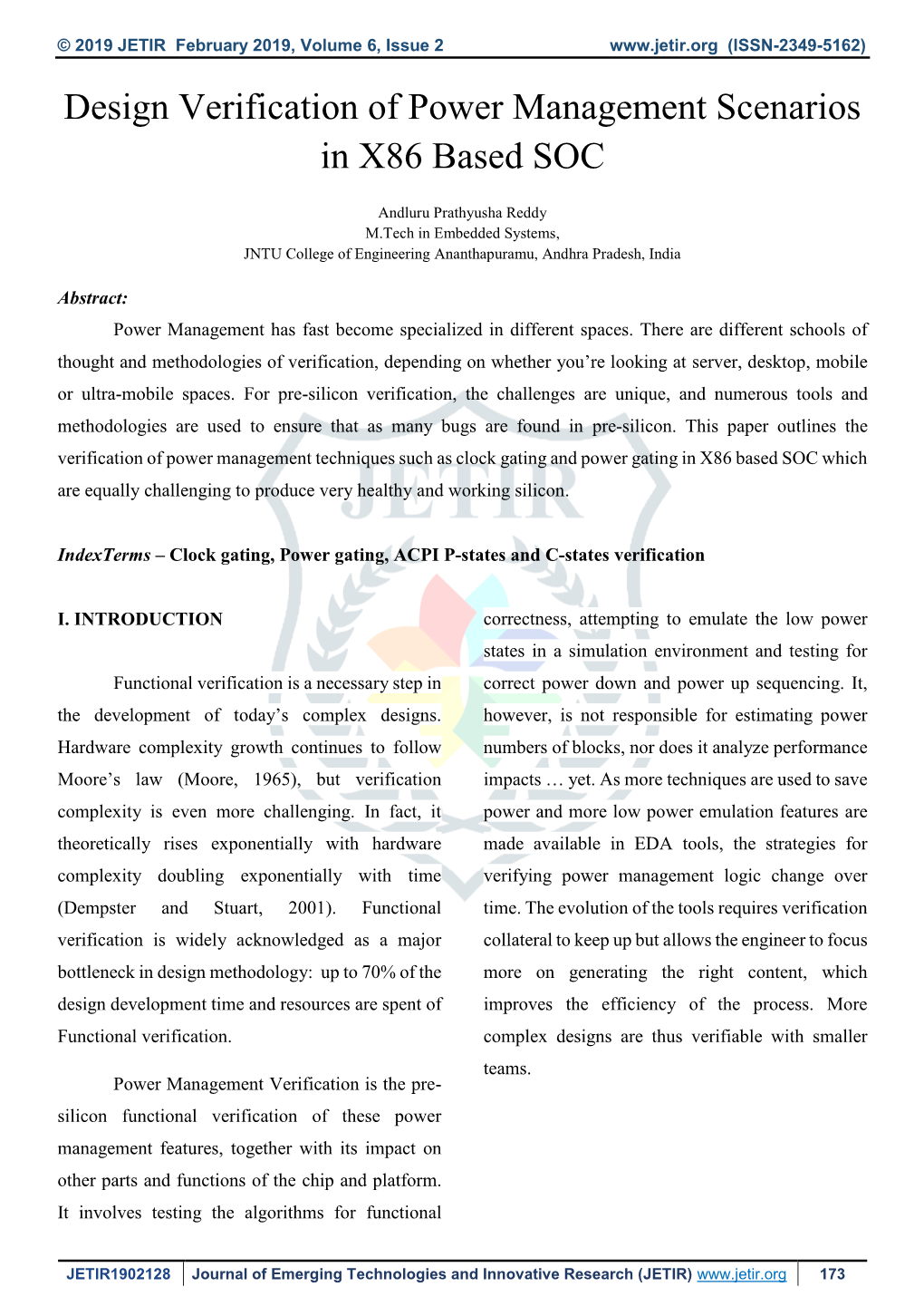 Design Verification of Power Management Scenarios in X86 Based SOC