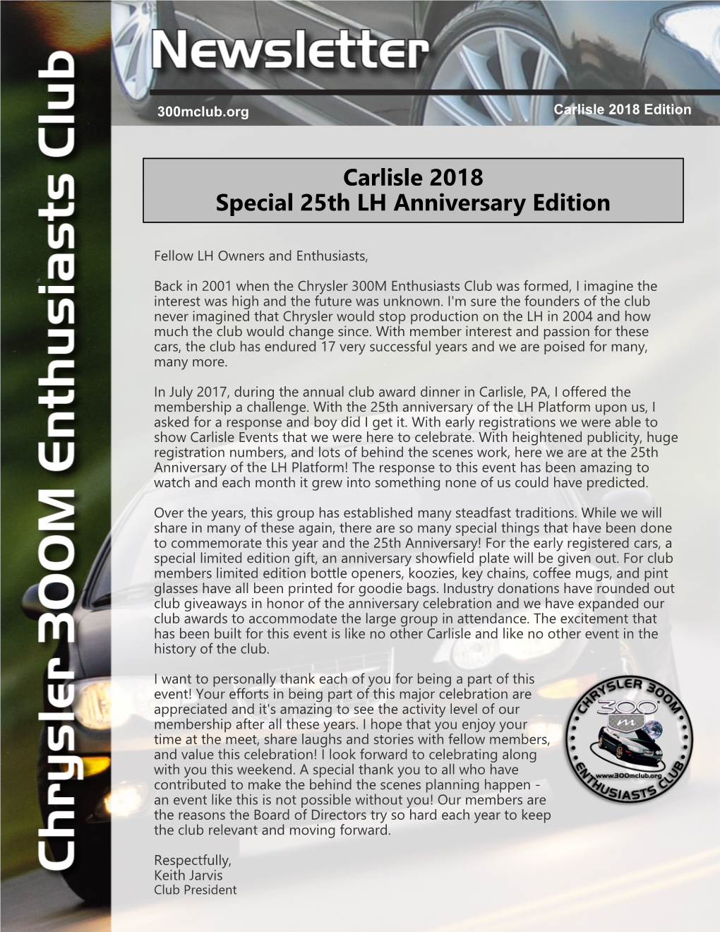 Carlisle 2018 Special 25Th LH Anniversary Edition