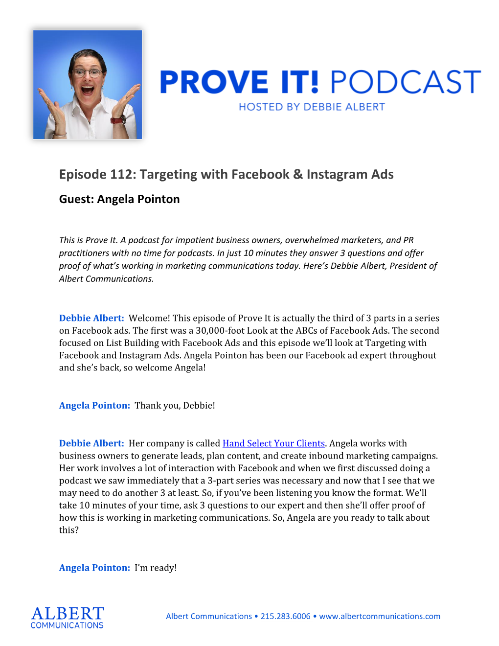 Episode 112: Targeting with Facebook & Instagram
